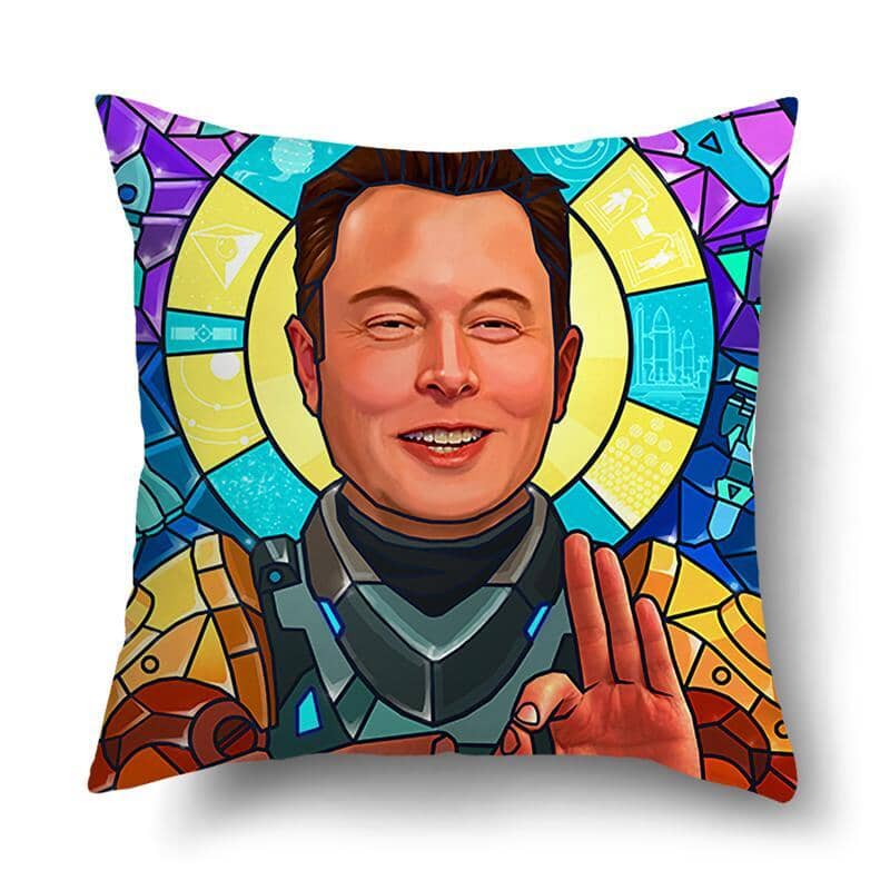 Capa de Almofada Fun Elon Musk [ Quarto - Almofadas - Capas ] - Capa de Almofada Fun Elon Musk Vitrine One 