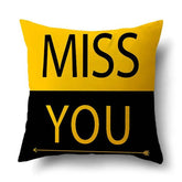 Capa de Almofada Yellow Miss U [ Quarto - Almofadas - Capas ] - Capa de Almofada Yellow Miss U Vitrine One 