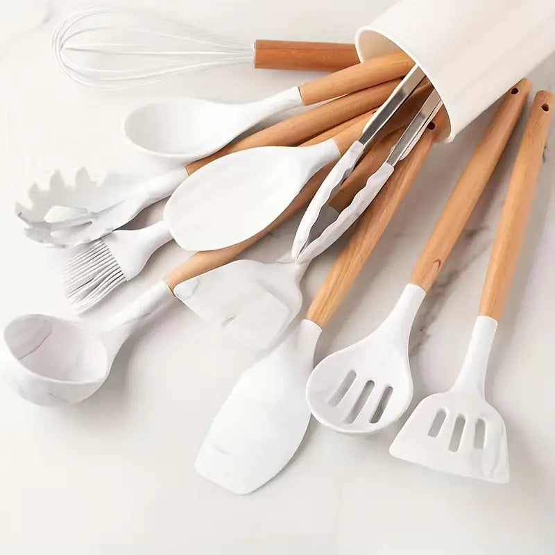 Conjunto 11 Utensílios de Cozinha Vitrine One Branco 