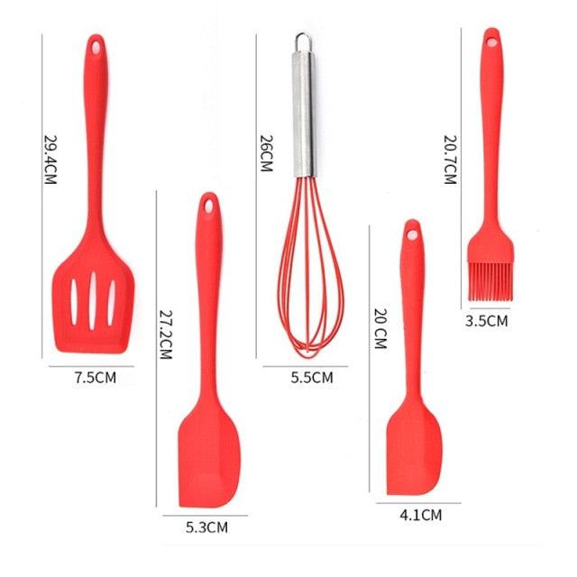 Conjunto de Utensílios Silicone KitchenGlow