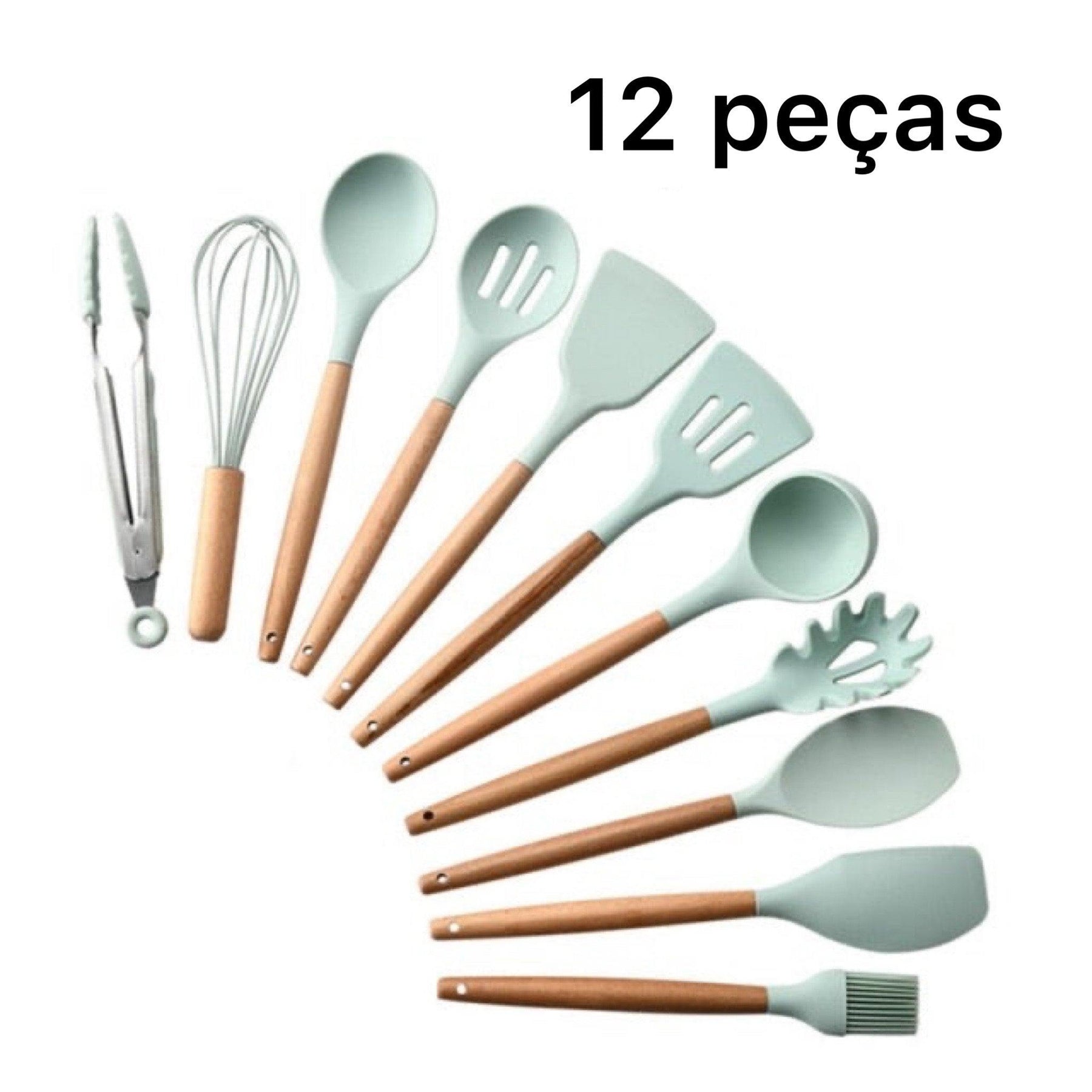 Conjunto de Utensílios Silicone KitchenGlow