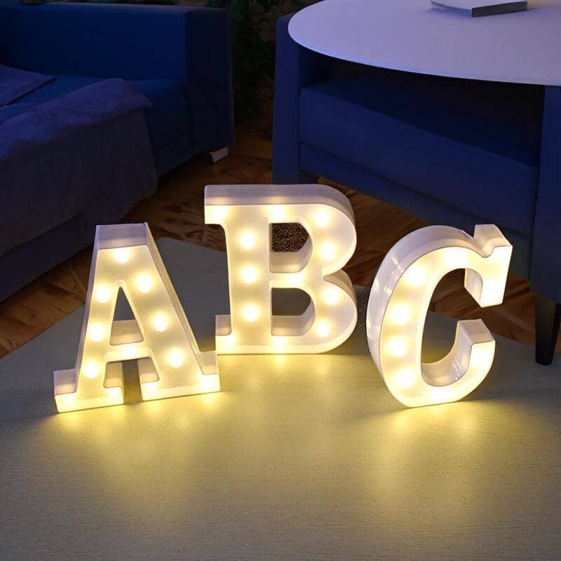 Luminárias Letras Decorativas Luminária de Mesa Vitrine One 