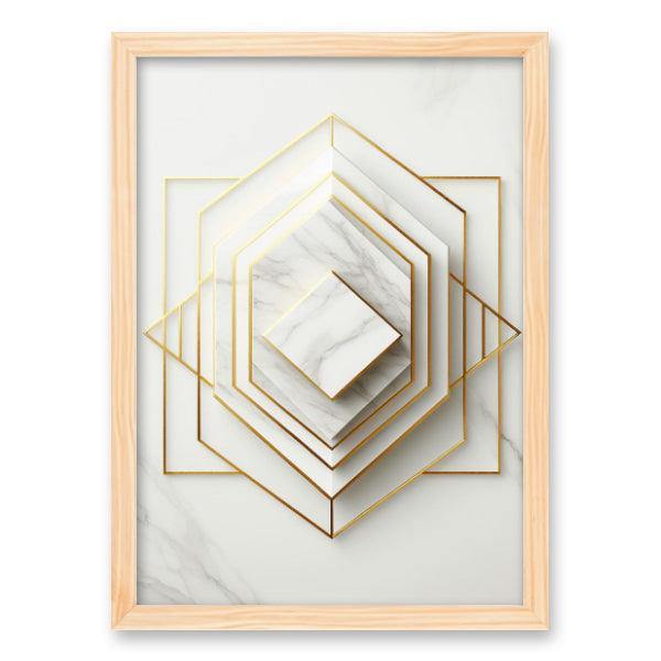 Quadro Caleidoscópio Dourado