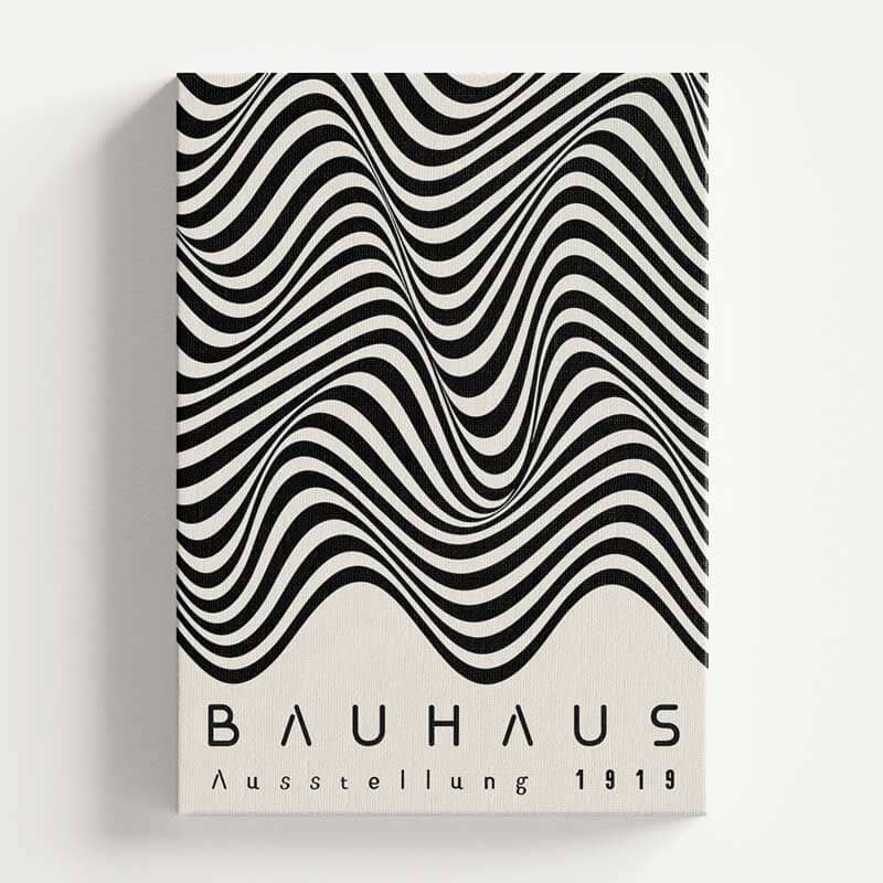 Quadro Decorativo Bauhaus Design Ausstellung 1919 Ondas Quadros Decorativos Vitrine One 