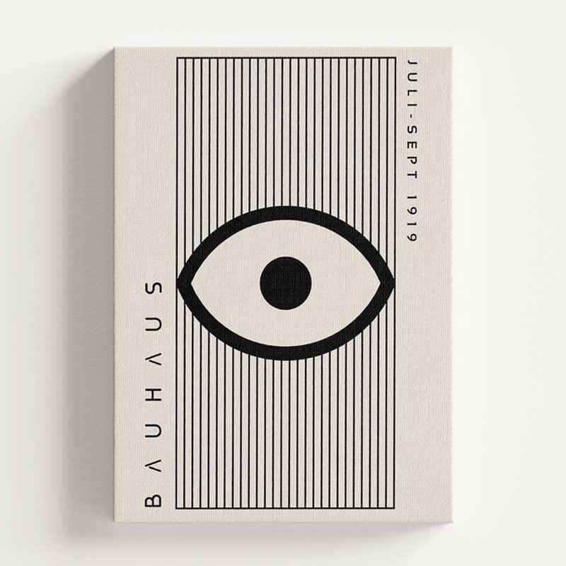 Quadro Decorativo Bauhaus Design Juli-Sept 1919 Eye Quadros Decorativos Vitrine One 