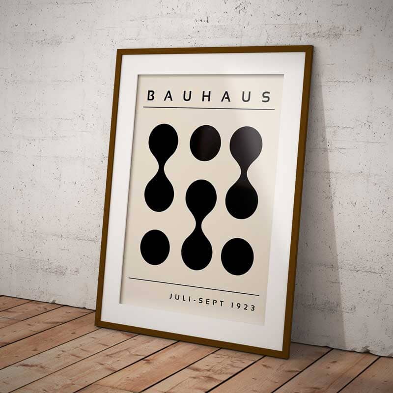 Quadro Decorativo Bauhaus Design Juli-Sept 1923 Organic Quadros Decorativos Vitrine One 