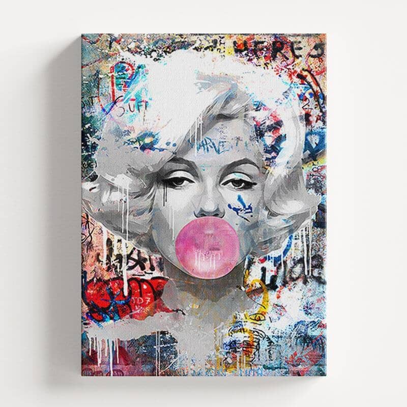 Quadro Decorativo Divas Graffiti Marylin Quadros Decorativos Vitrine One 