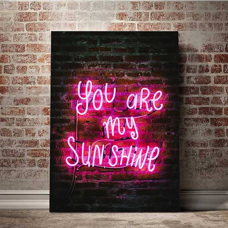 Quadro Decorativo You Are My Sunshine Quadros Decorativos Vitrine One 