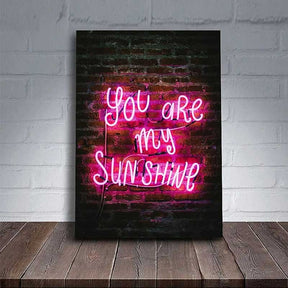 Quadro Decorativo You Are My Sunshine Quadros Decorativos Vitrine One 